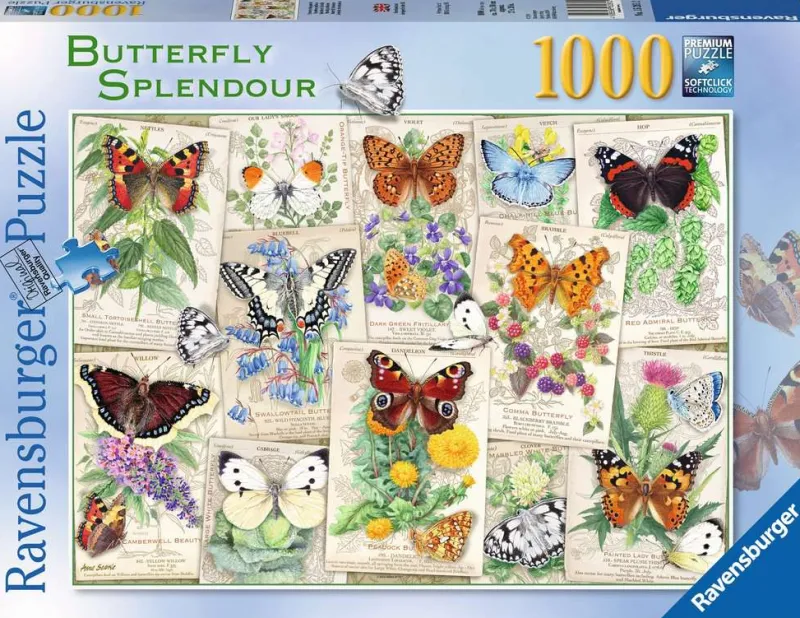 Ravensburger - Butterfly Splendours - 1000 Piece Jigsaw Puzzle Hot