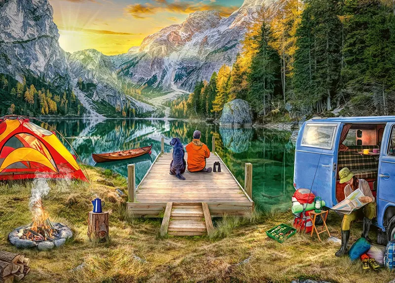 Ravensburger - Calm Campside - 1000 Piece Jigsaw Puzzle Hot