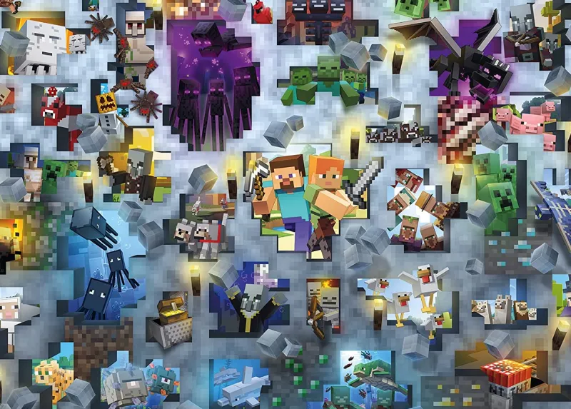 Ravensburger - Challenge - Minecraft Mobs - 1000 Piece Jigsaw Puzzle Best