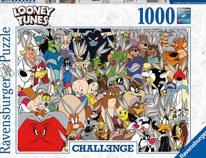 Ravensburger - Challenge - Looney Tunes - 1000 Piece Jigsaw Puzzle Hot