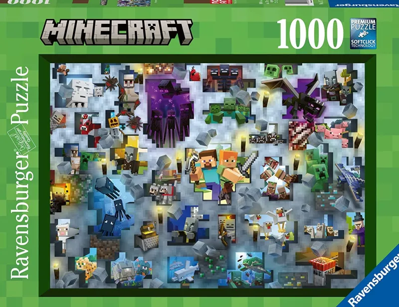 Ravensburger - Challenge - Minecraft Mobs - 1000 Piece Jigsaw Puzzle Best