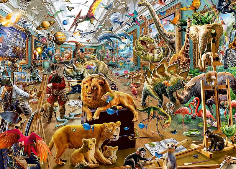 Ravensburger - Chaos in the Gallery - 1000 Piece Jigsaw Puzzle Discount
