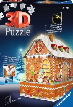Ravensburger - Christmas Gingerbread House - 216 Piece 3D Jigsaw Puzzle Sale