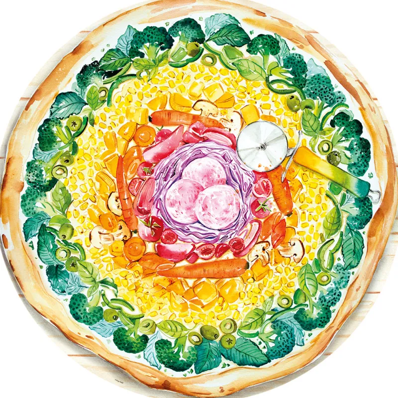 Ravensburger - Circle of Colours - Pizza - 500 Piece Jigsaw Puzzle Online