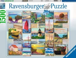 Ravensburger - Coastal Collage - 1500 Piece Jigsaw Puzzle Fashion