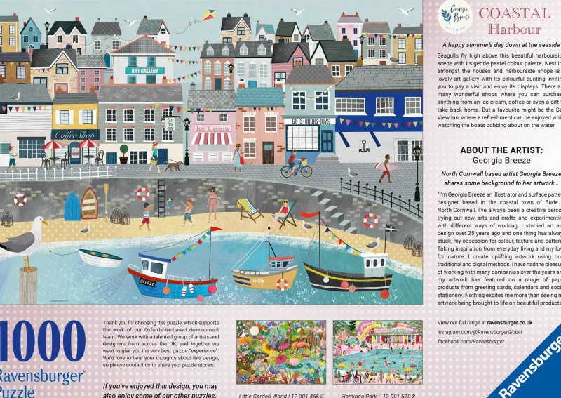Ravensburger - Coastal Harbour - 1000 Piece Jigsaw Puzzle Online
