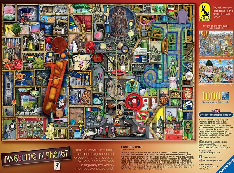Ravensburger - Colin Thompson: Awesome Alphabet "I & J" - 1000 Piece Jigsaw Puzzle Sale