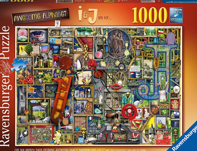 Ravensburger - Colin Thompson: Awesome Alphabet "I & J" - 1000 Piece Jigsaw Puzzle Sale