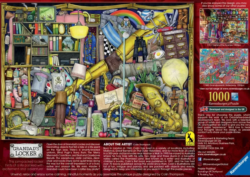 Ravensburger - Colin Thompson - Grandad's Locker - 1000 Piece Jigsaw Puzzle Discount