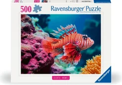 Ravensburger - Colourful Animals - Red Lionfish - 500 Piece Jigsaw Puzzle Fashion