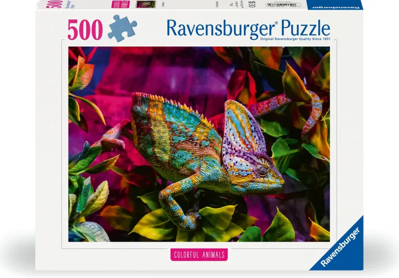 Ravensburger - Colourful Animals - Chameleon - 500 Piece Jigsaw Puzzle Sale