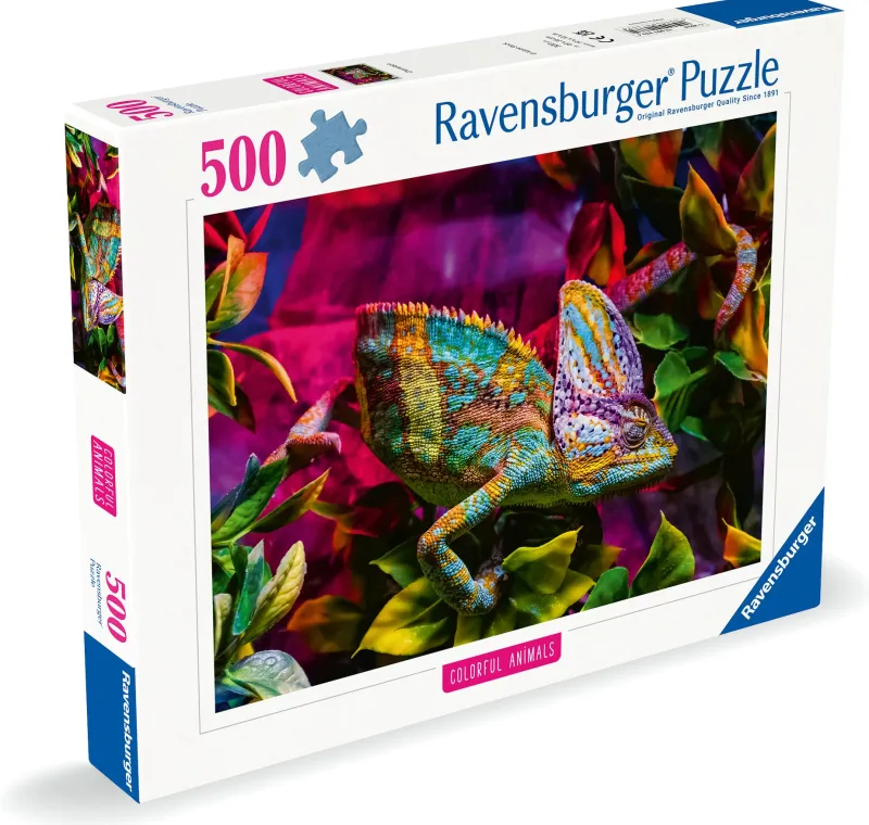 Ravensburger - Colourful Animals - Chameleon - 500 Piece Jigsaw Puzzle Sale