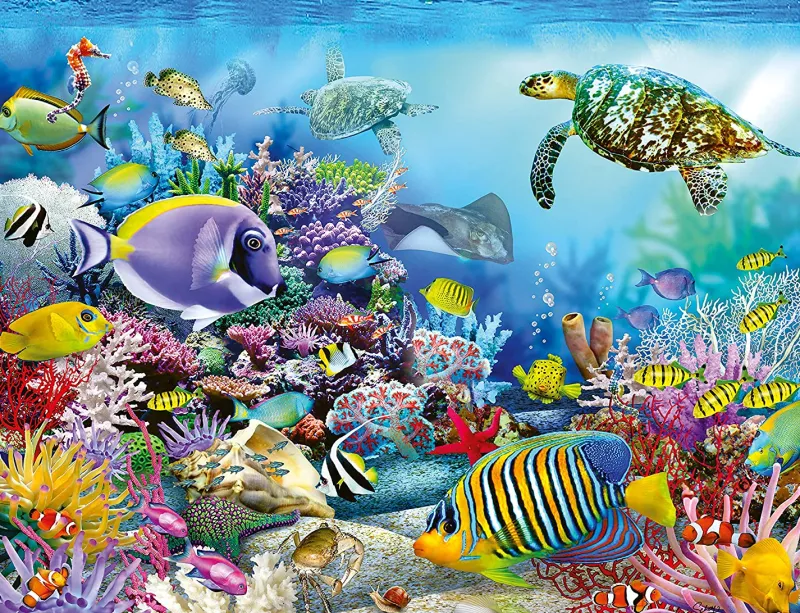 Ravensburger - Coral Reef Mystery - 2000 Piece Jigsaw Puzzle Clearance