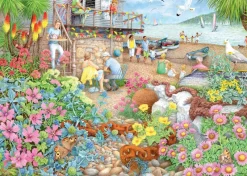 Ravensburger - Cosy Café No.1, Beach Garden Café - 1000 Piece Jigsaw Puzzle Fashion