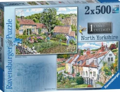 Ravensburger - Cosy Cottages - North Yorkshire - 2x 500 Piece Jigsaw Puzzles Best
