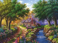 Ravensburger - Cottage by the River - 1500 Piece Jigsaw Puzzle Discount