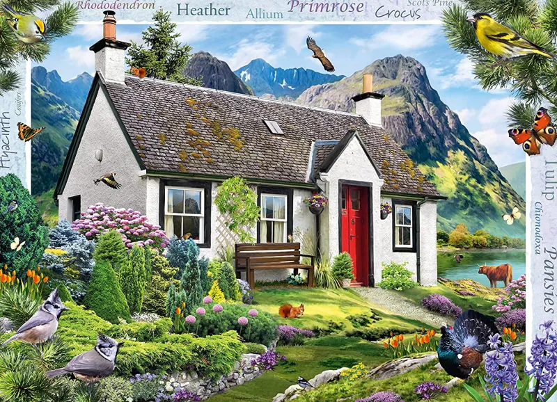 Ravensburger - Country Collection No. 12 Lochside Cottage - 1000 Piece Jigsaw Puzzle Online