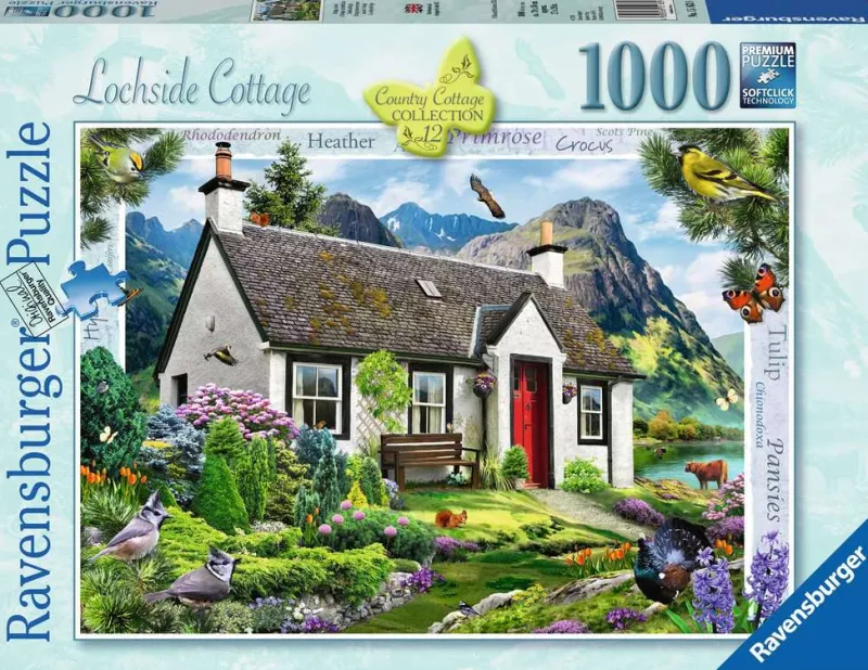 Ravensburger - Country Collection No. 12 Lochside Cottage - 1000 Piece Jigsaw Puzzle Online
