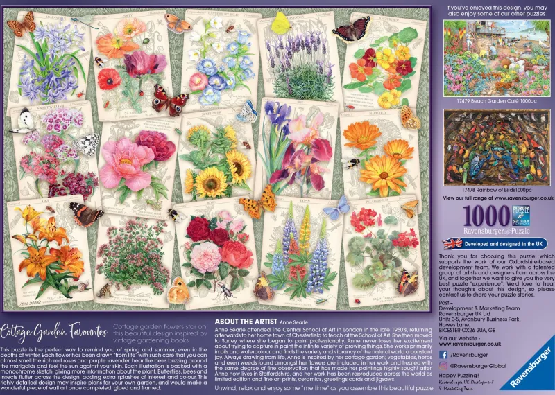 Ravensburger - Country Garden Favourites - 1000 Piece Jigsaw Puzzle Best