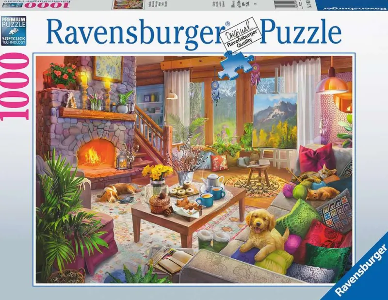 Ravensburger - Cozy Cabin - 1000 Piece Jigsaw Puzzle Online