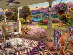 Ravensburger - Cozy Front Porch Views - 750 Piece Jigsaw Puzzle Sale