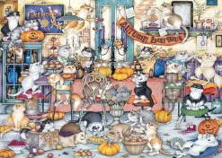 Ravensburger - Crazy Cats Autumn Banquet - 1000 Piece Jigsaw Puzzle New