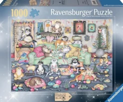 Ravensburger - Crazy Cats Vintage No. 16 – Christmas Crackers - 1000 Piece Jigsaw Puzzle Fashion