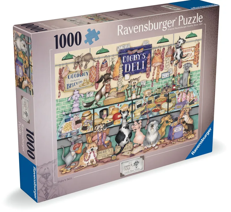 Ravensburger - Dapper Dogs No.1. Digby’s Deli - 1000 Piece Sale