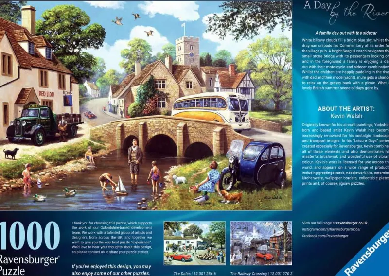 Ravensburger - Day by the River - 1000 Piece Jigsaw Puzzle Best