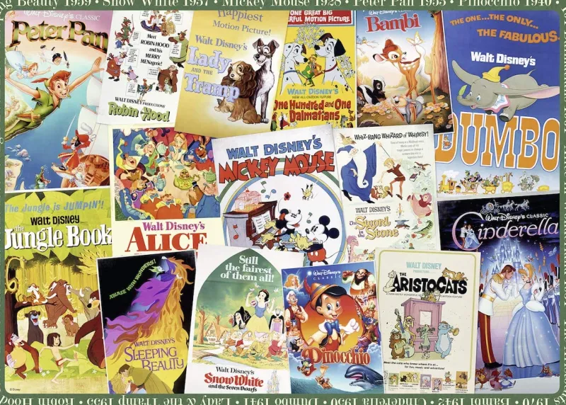 Ravensburger - Disney Vintage Movie Poster - 1000 Piece Jigsaw Puzzle Sale