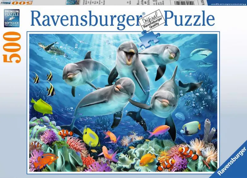 Ravensburger - Dolphins - 500 Piece Jigsaw Puzzle New