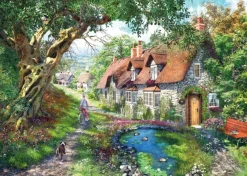 Ravensburger - Down the Lane No.1, Flower Hill Lane - 1000 Piece Jigsaw Puzzle Online