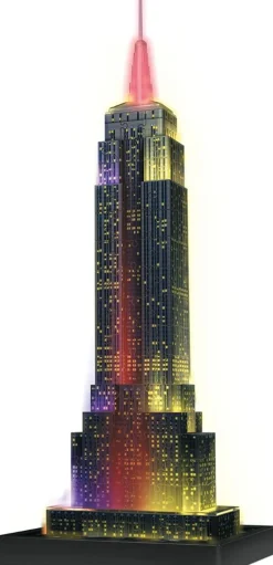 Ravensburger - Empire State Building Night Edition - 216 Piece 3d Jigsaw Puzzle Discount