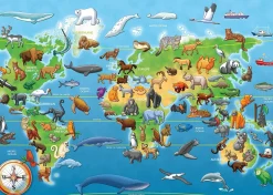 Ravensburger - Endangered Animals Giant Floor Puzzle - 60 Piece Jigsaw Puzzle Fashion