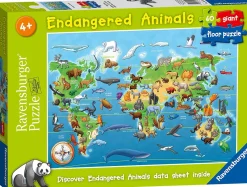 Ravensburger - Endangered Animals Giant Floor Puzzle - 60 Piece Jigsaw Puzzle Fashion
