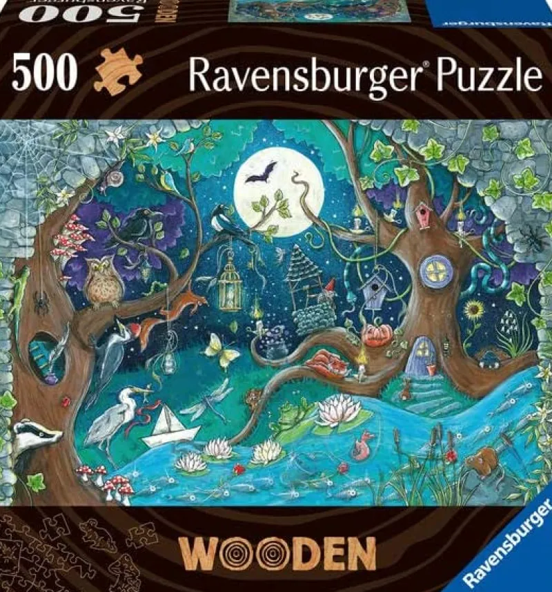 Ravensburger - Fantasy Forest - 500 Piece Wooden Jigsaw Puzzle Fashion