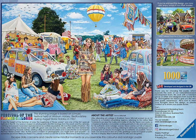 Ravensburger - Festival of the Flower Children - 1000 Piece Jigsaw Puzzle Fashion