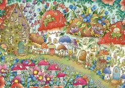 Ravensburger - Floral Mushroom Houses - 1000 Piece Jigsaw Puzzle Fashion
