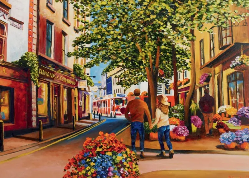 Ravensburger - Galway Romance, Irish Collection No 2 -1000 Piece Jigsaw Puzzle Outlet