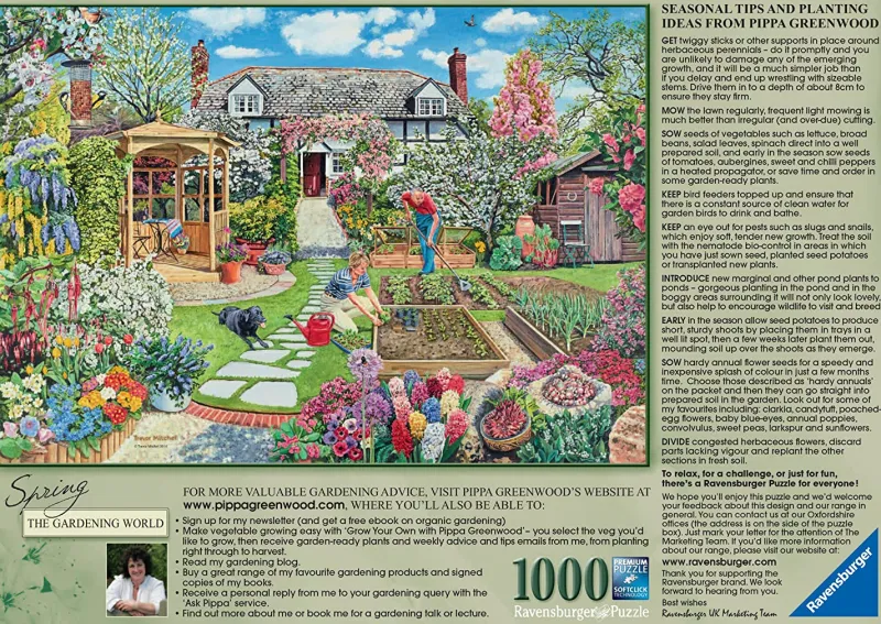 Ravensburger - Gardening World Spring - 1000 Piece Jigsaw Puzzle New