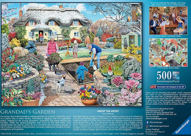 Ravensburger - Grandad's Garden - 500 Piece Jigsaw Puzzle Discount