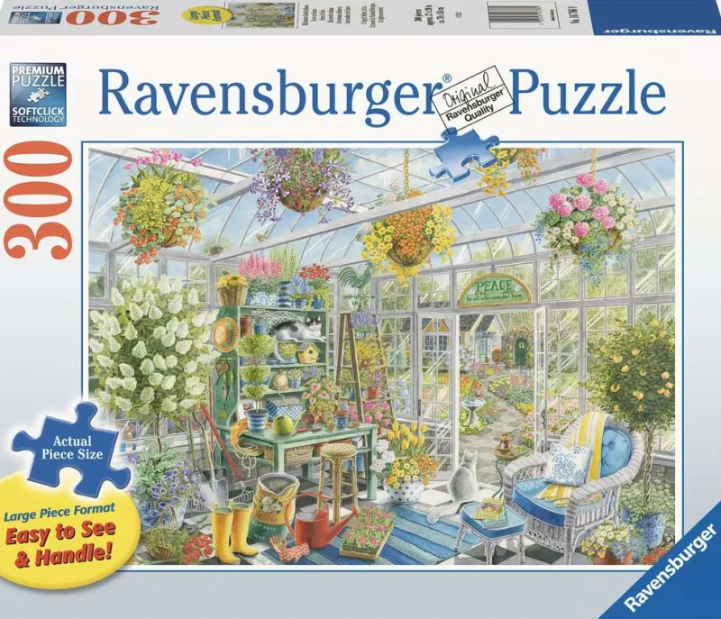 Ravensburger - Greenhouse Heaven - 300 Piece Large Format Jigsaw Puzzle Best