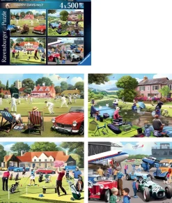 Ravensburger - Happy Days No 7, Favourite Pastimes - 4 x 500 Piece Jigsaw Puzzle Outlet