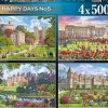Ravensburger - Happy Days No 4, Royal Residences - 4 x 500 Piece Jigsaw Puzzles Best