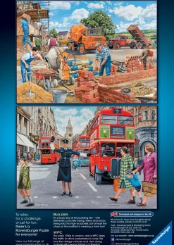 Ravensburger - Happy Days No 6, Work Day Memories - 4 x 500 Piece Jigsaw Puzzles Best