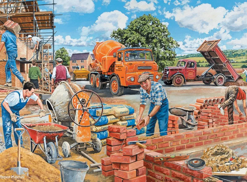 Ravensburger - Happy Days No 6, Work Day Memories - 4 x 500 Piece Jigsaw Puzzles Best