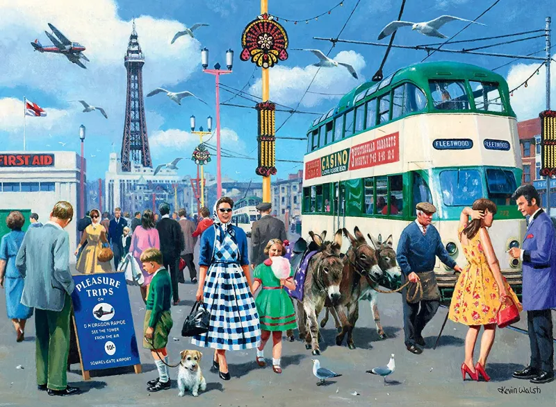 Ravensburger - Happy Days No 1, Look North! - 4 x 500 Piece Jigsaw Puzzle Hot