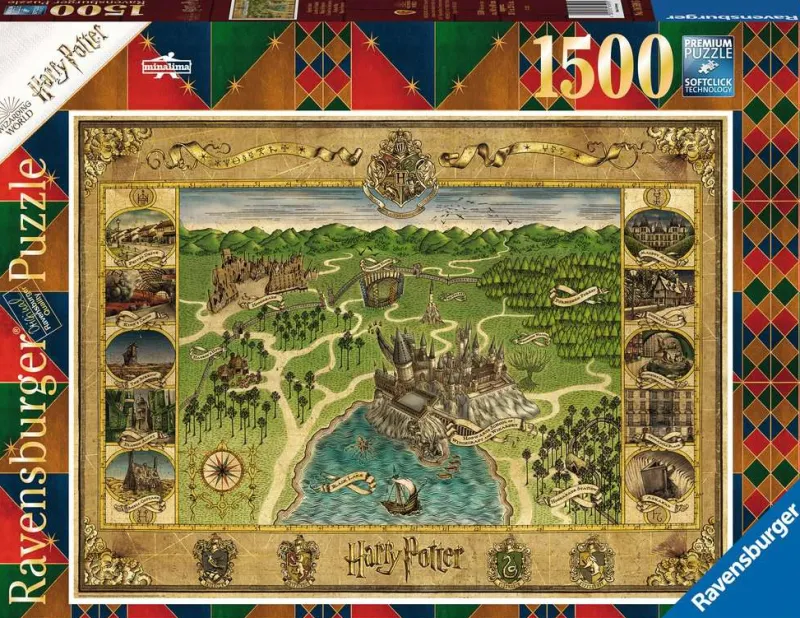 Ravensburger - Harry Potter Hogwarts Map -1500 Piece Jigsaw Puzzle Online