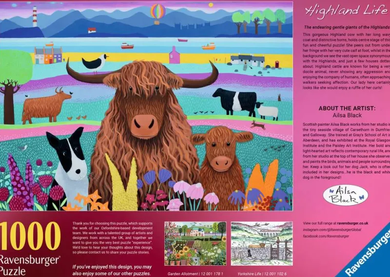 Ravensburger - Highland Life - 1000 Piece Jigsaw Puzzle Hot
