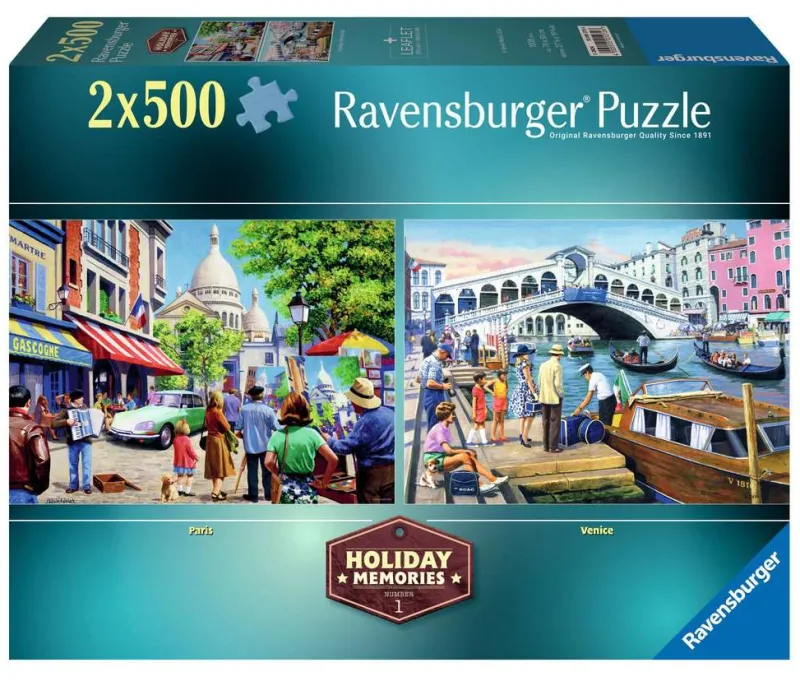 Ravensburger - Holiday Memories - 2 x 500 Piece Jigsaw Puzzles Hot